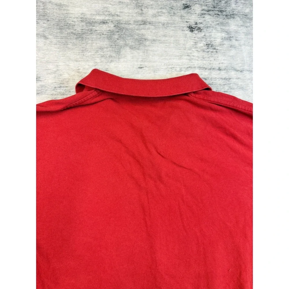 Polo Ralph Lauren Mens XXL Red Short Sleeve Pique Polo Shirt Classic Fit‎ Pony